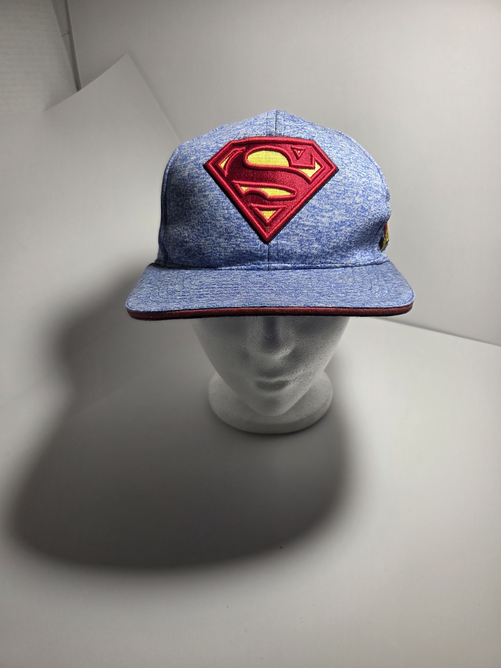 DC Comics Superman Blue Space Dye Snapback Hat Berkshire Fashions Embroidered